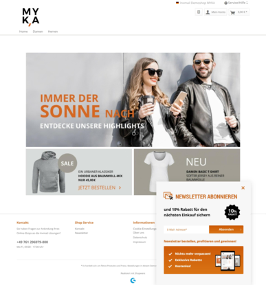 Inxmail Blogbeitrag Leadgenerierung Newsletter Anmeldung als mitscrollendes Overlay