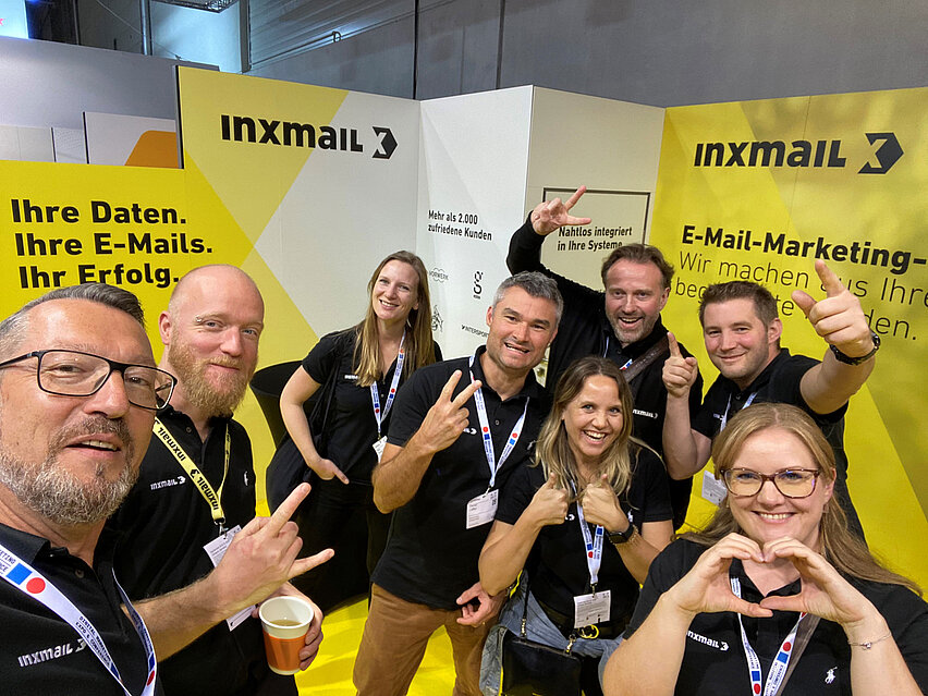 Inxmail Messeteam auf der DMEXCO 2023